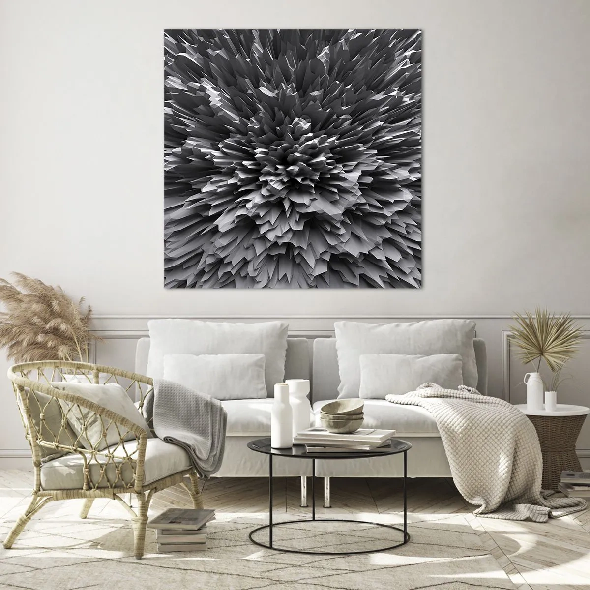 Tablou pe sticlă - Mai ascuțit nu se poate - 60x60 cm