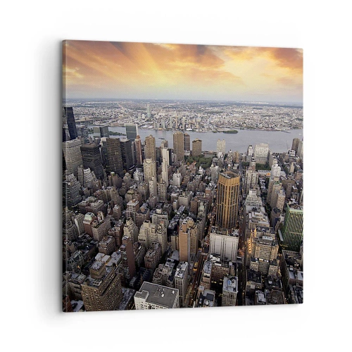 Tablou pe pânză - Inima care bate în timpul nostru - 60x60 cm