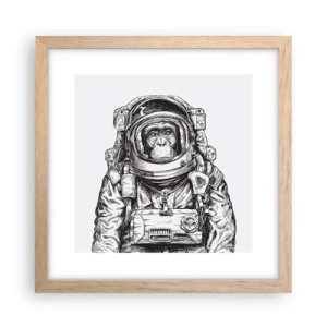 Poster în ramă de stejar deschis - Evoluție alternativă - 30x30 cm