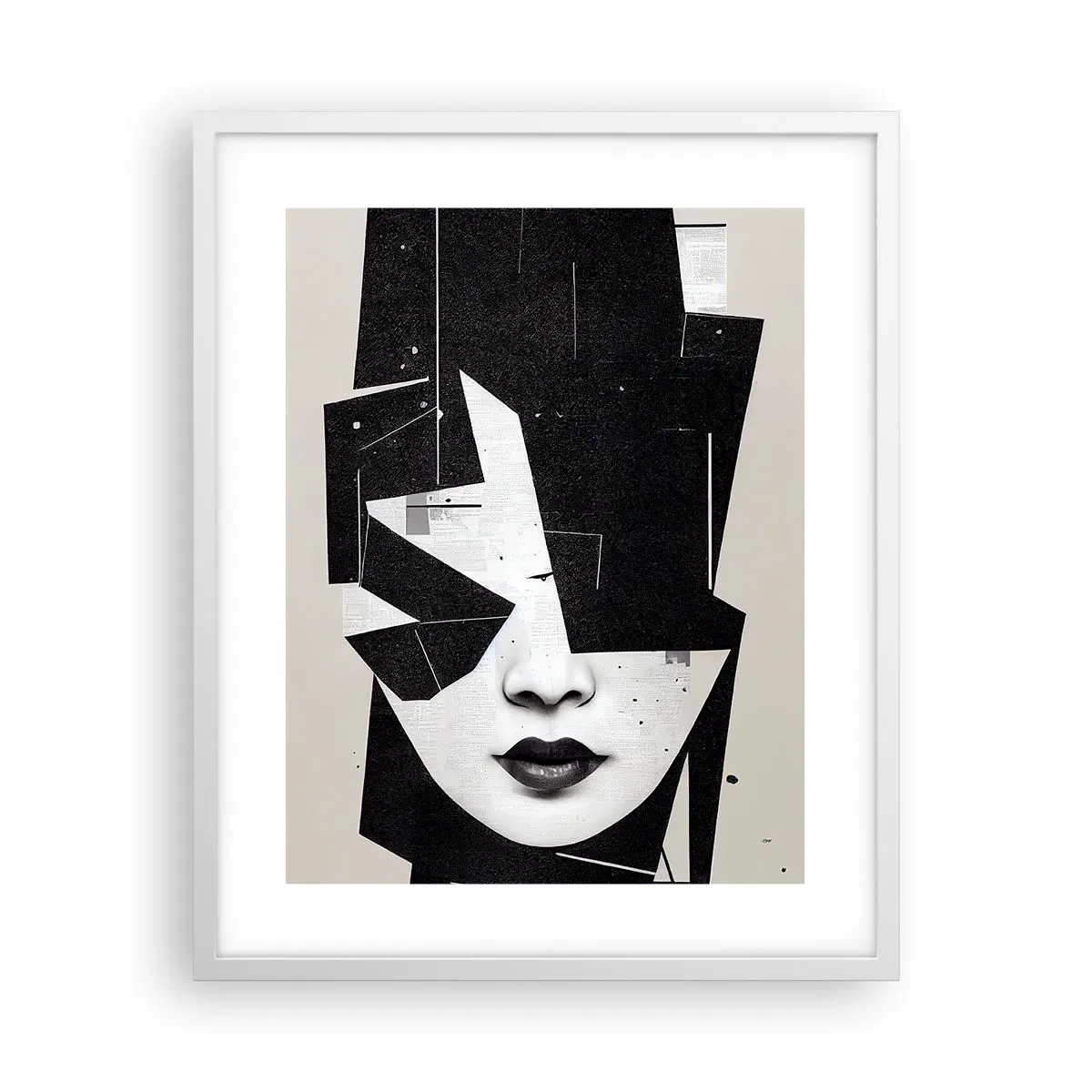 Poster în ramă albă - Adânc ascunse - 40x50 cm