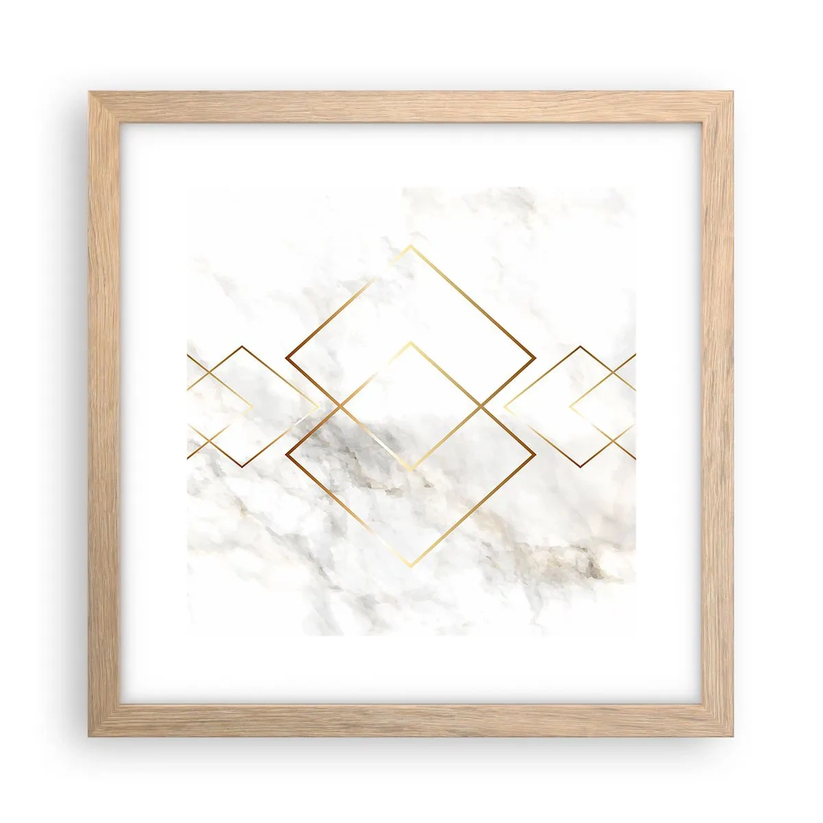 Poster în ramă de stejar deschis - Vedere spre infinit - 30x30 cm