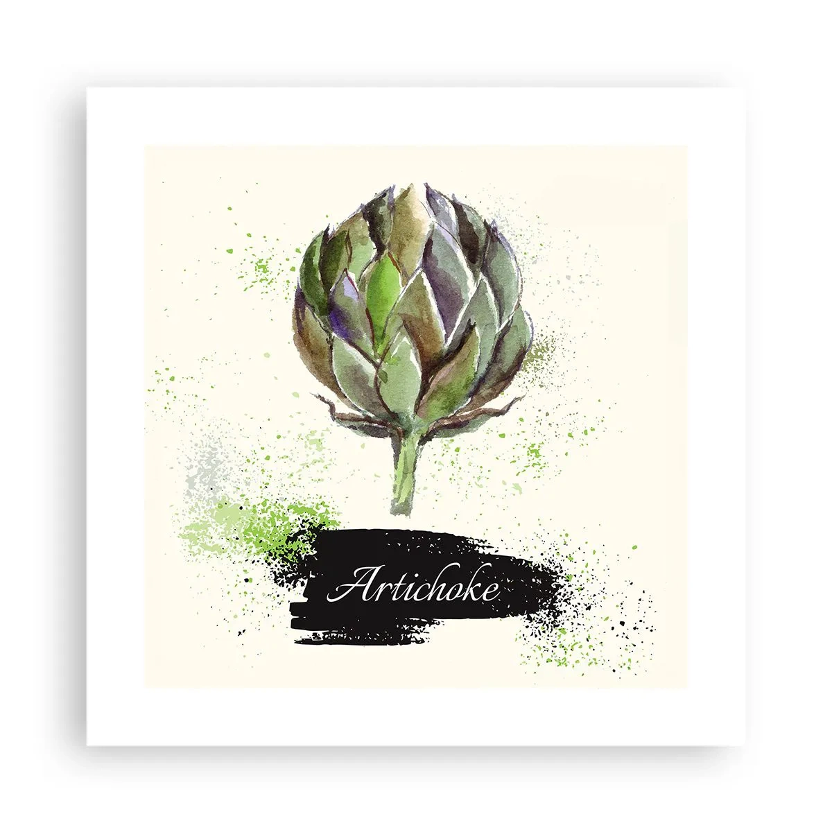 Poster - Trăiască legumele! - 40x40 cm