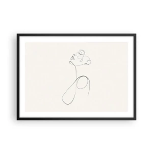 Poster în ramă neagră - Încâlcită în vise - 70x50 cm