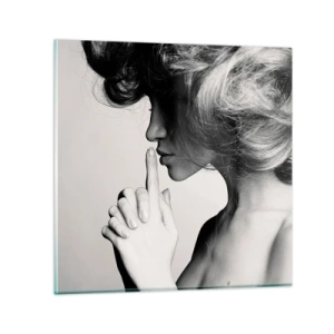 Tablou pe sticlă - Ascultă-te pe tine însuți - 30x30 cm