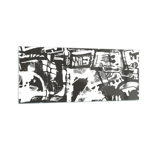 Tablou pe sticlă - Ordine sau haos? - 100x40 cm