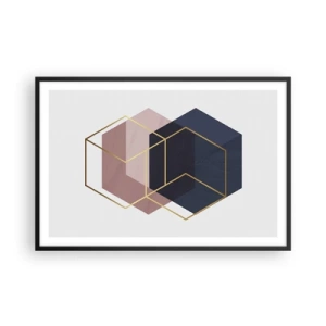 Poster în ramă neagră - Puterea simplității - 91x61 cm