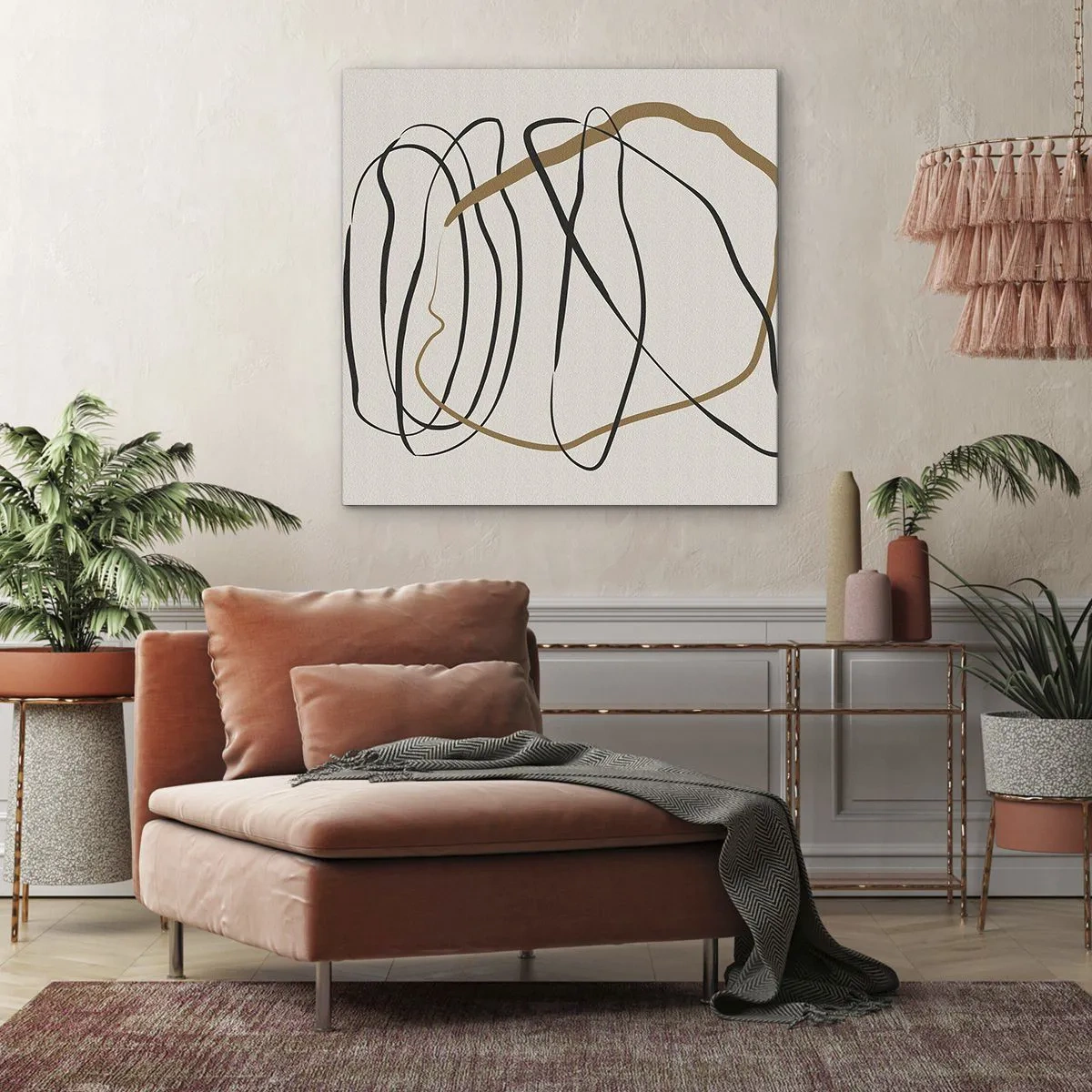 Tablou pe pânză - Compoziție - Dans posesiv - 60x60 cm