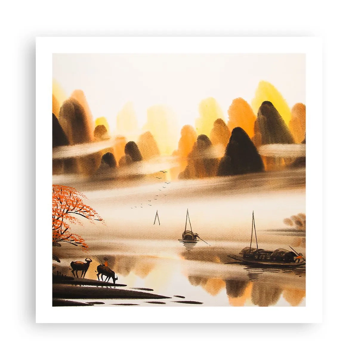 Poster - Mai departe decât Orientul Îndepărtat - 60x60 cm