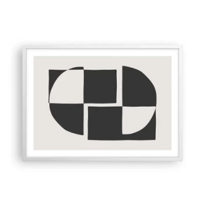 Poster în ramă albă - Antiteză - sinteză - 70x50 cm