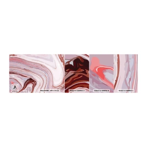 Mostră tapet autocolant Deluxe Sticker - Drept înainte, apoi dreapta jos - Abstracția, Bucată, Model modern - 100x30 cm
