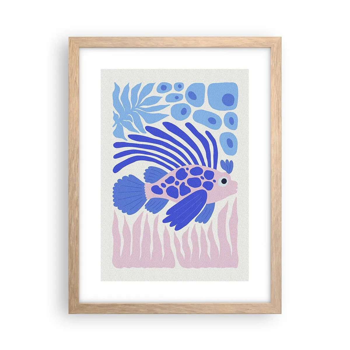 Poster în ramă de stejar deschis - Eliberat - 30x40 cm