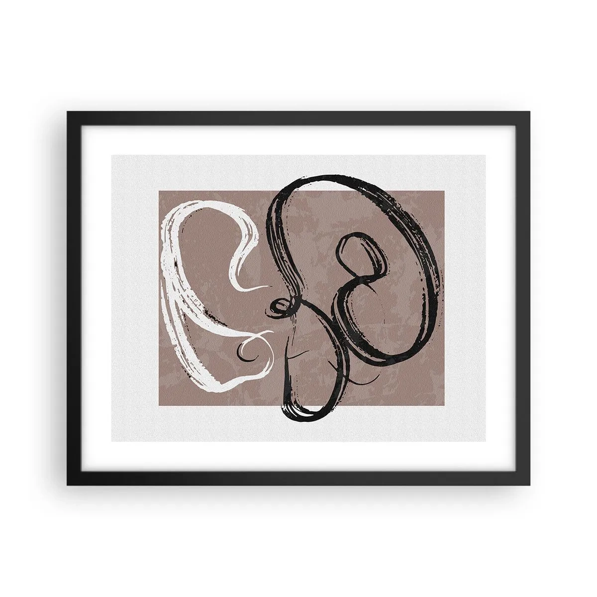 Poster în ramă neagră - Compoziția - căutarea plenitudinii - 50x40 cm