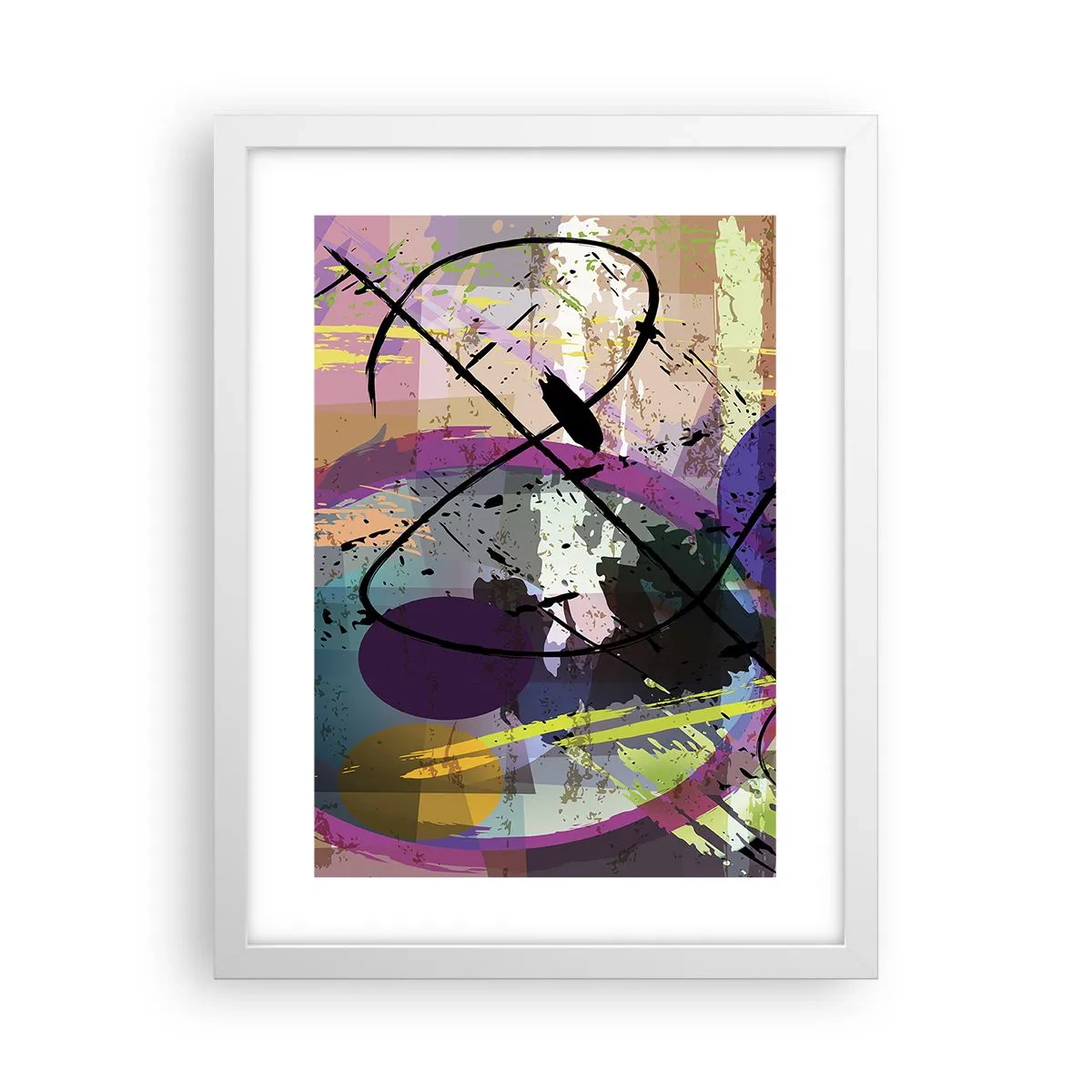 Poster în ramă albă - Poate fi drept sau de jur împrejur - 30x40 cm