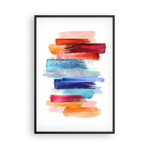 Poster în ramă neagră - Sus și jos - 61x91 cm