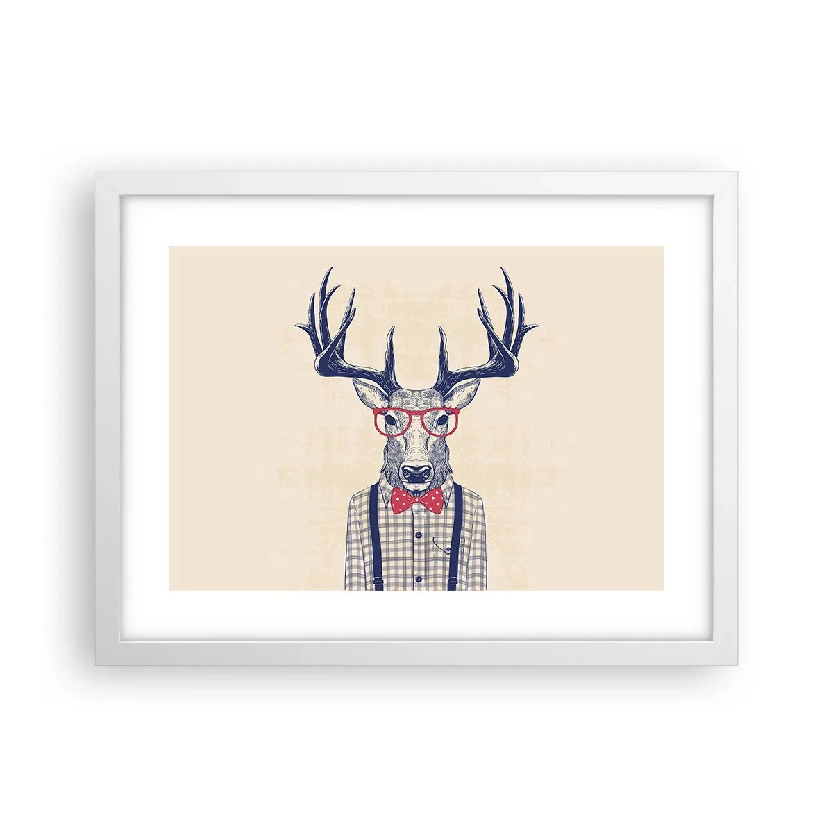 Poster în ramă albă - O extravaganță jucăușă - 40x30 cm