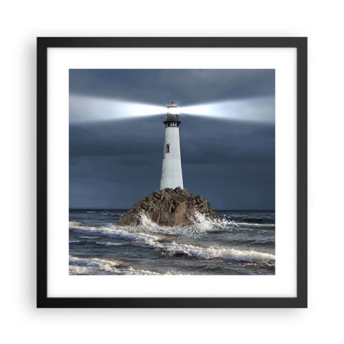 Poster în ramă neagră - Aici... aici...! - 40x40 cm