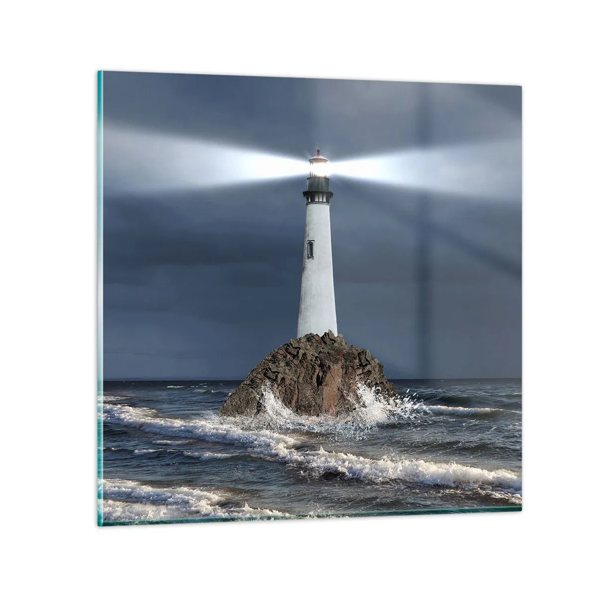 Tablou pe sticlă - Aici... aici...! - 60x60 cm