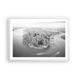 Poster în ramă albă - Cum să nu iubești? - 70x50 cm