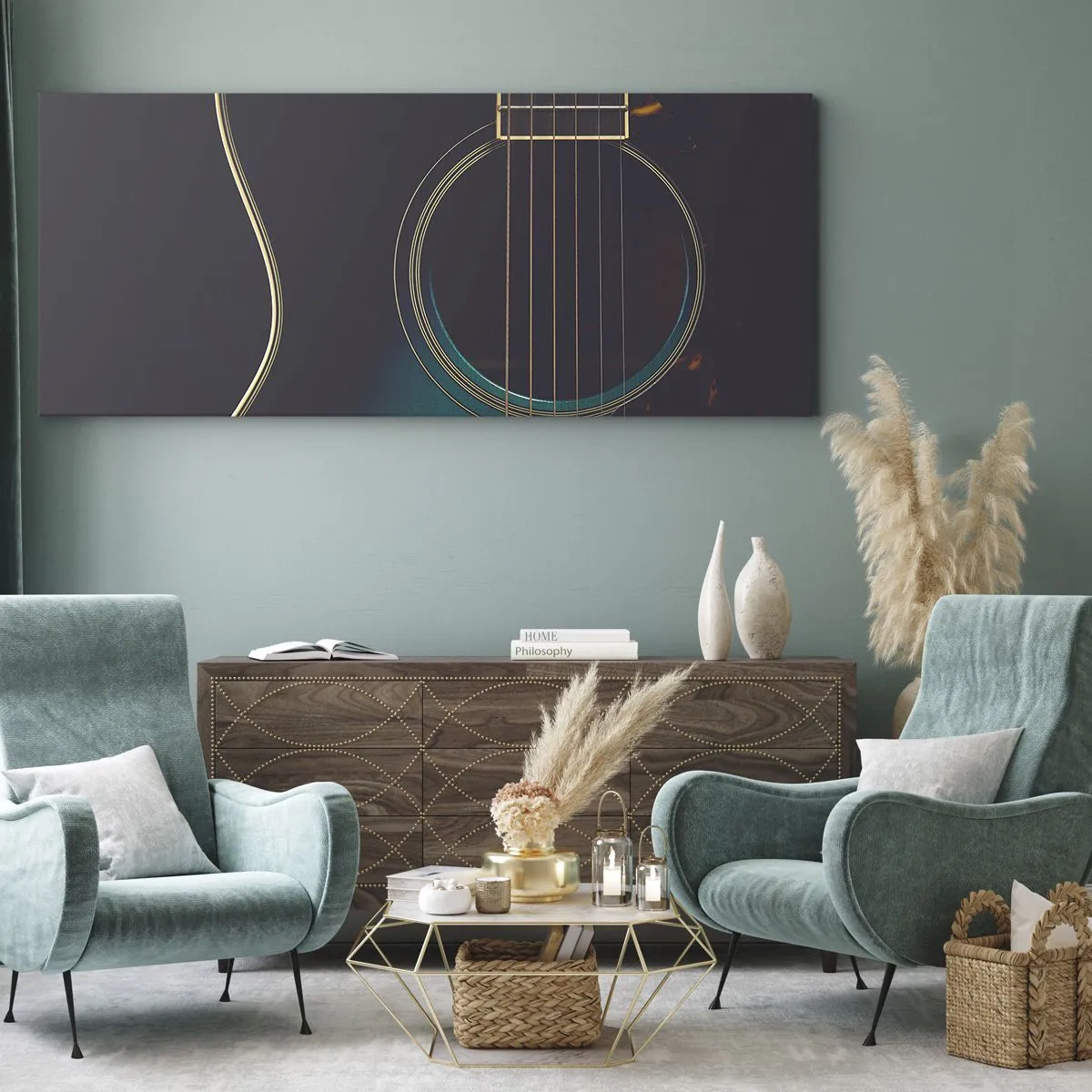 Tablou pe pânză - O clipă înainte de a suna - 100x40 cm