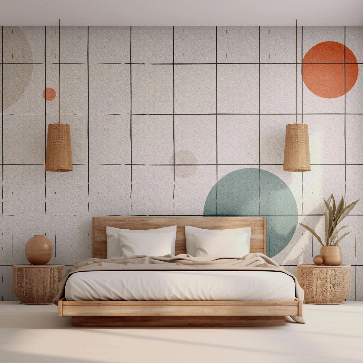 Tapet Premium Sand - În capcană. Noi sau ele? - fundal, Rotile, Grila - 100x70 cm