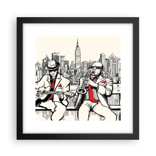 Poster în ramă neagră - Improvizație la New York - 30x30 cm