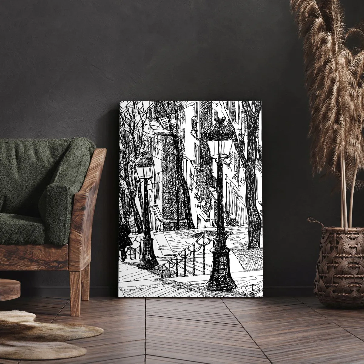 Tablou pe pânză - Poveste de dragoste sau poveste de groază? - 55x100 cm