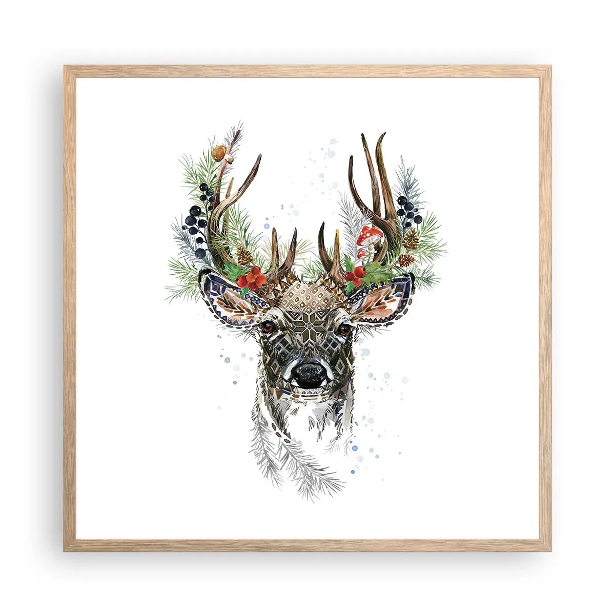 Poster în ramă de stejar deschis - În ținută festivă - 60x60 cm