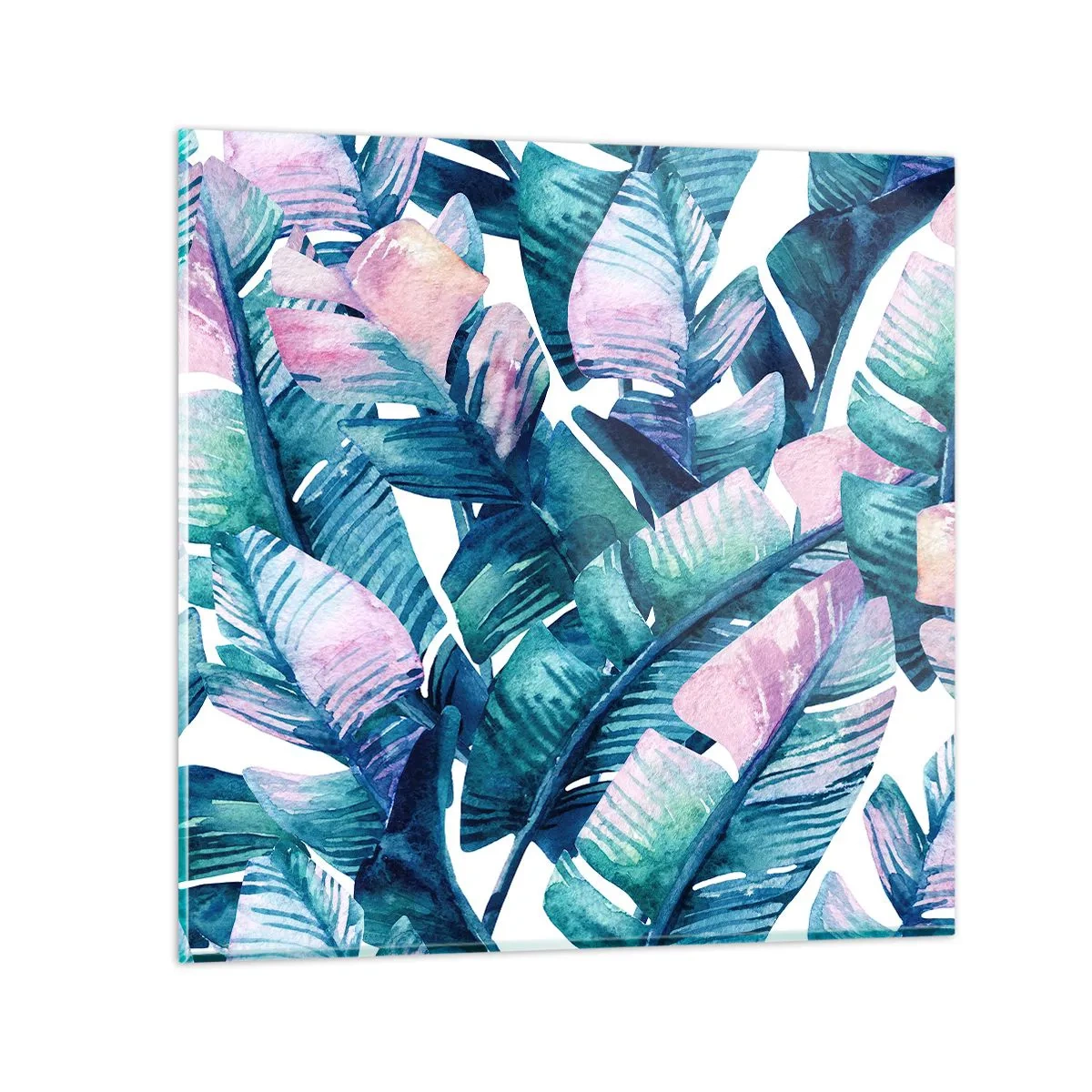 Tablou pe sticlă - Într-o livadă de banane - 70x70 cm