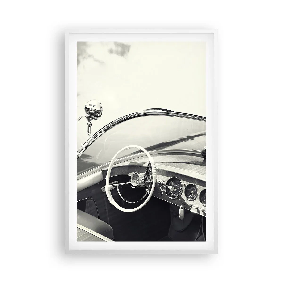 Poster în ramă albă - E timpul pentru cei bogați - 61x91 cm