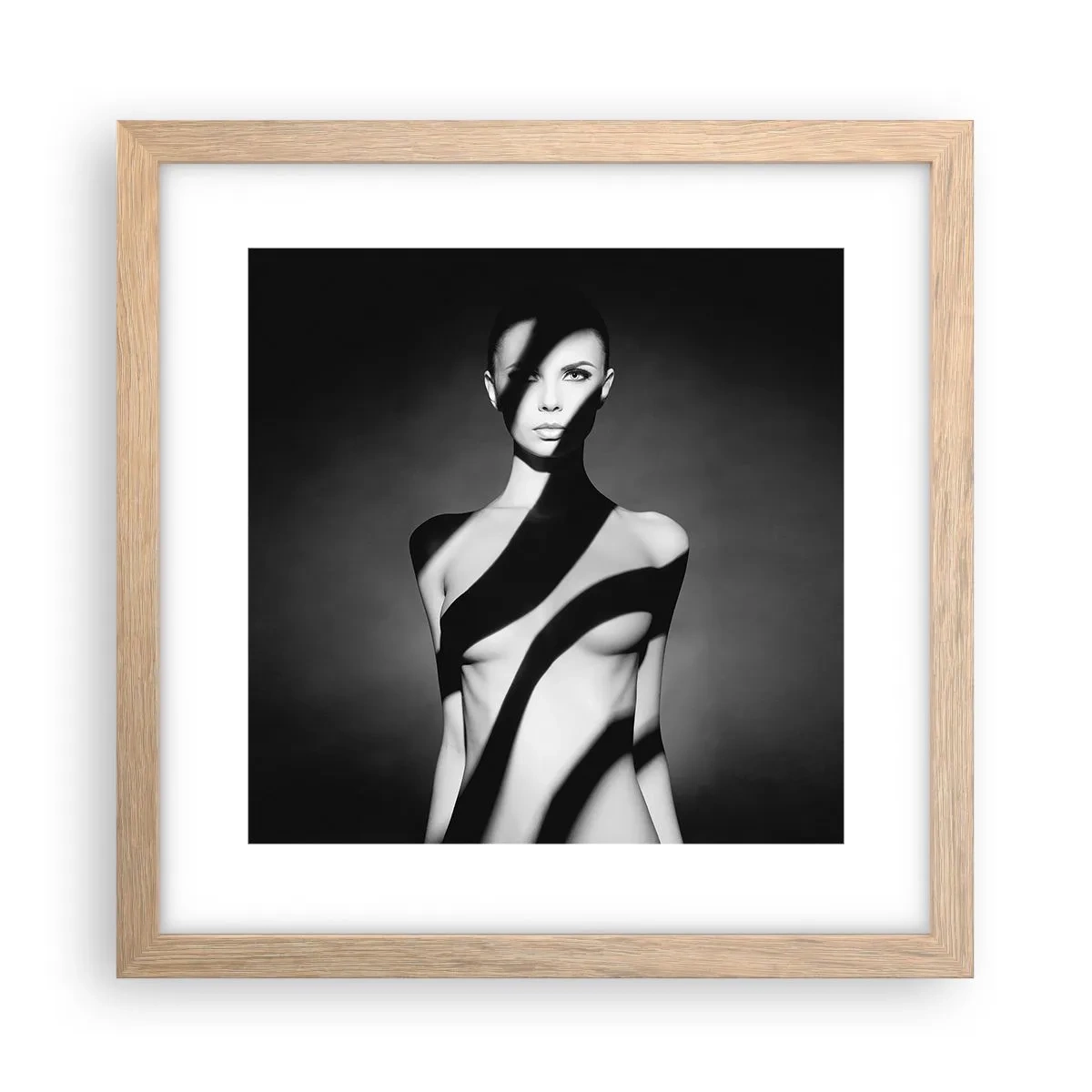 Poster în ramă de stejar deschis - La strălucire și la umbră - 30x30 cm