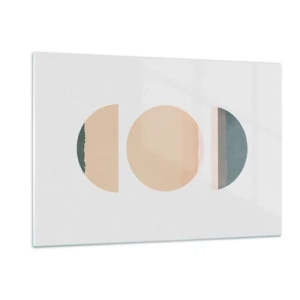 Tablou pe sticlă - Roată cu roată - 120x80 cm