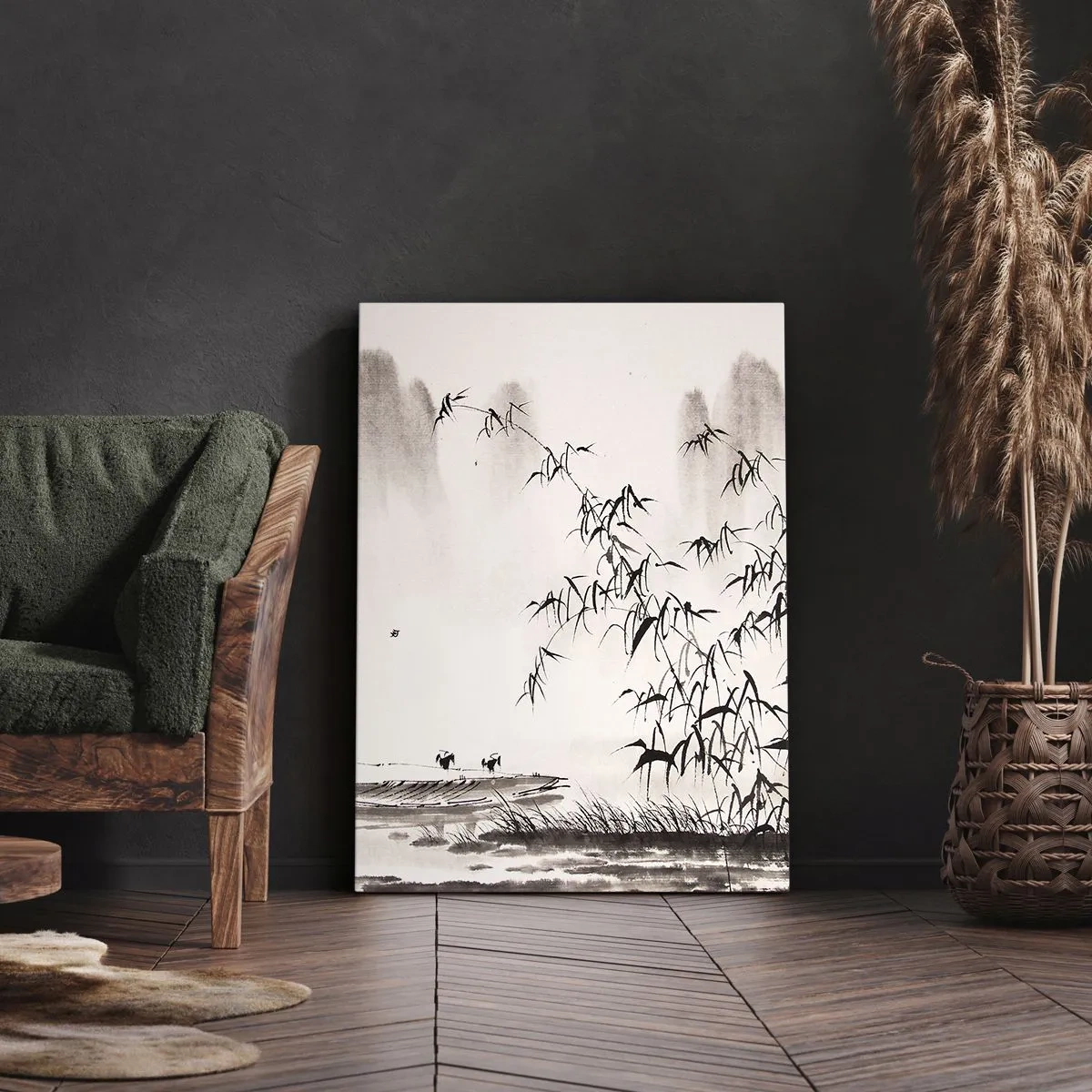 Tablou pe pânză - Liniștea câmpurilor de orez - 50x70 cm