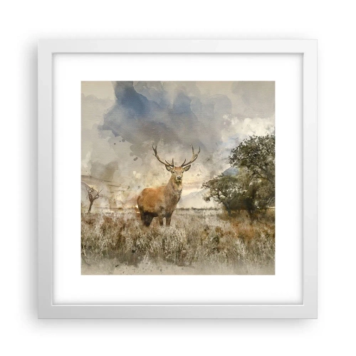 Poster în ramă albă - Demnitate - putere - măreție - 30x30 cm