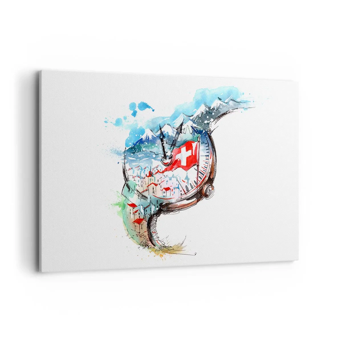 Tablou pe pânză - Spiritul Elveției - 120x80 cm