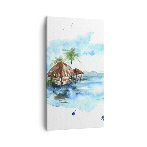 Tablou pe pânză - Undeva în Pacific - 45x80 cm