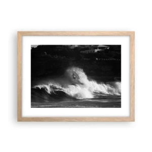 Poster în ramă de stejar deschis - Provocare acceptată! - 40x30 cm