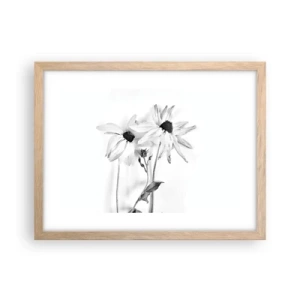 Poster în ramă de stejar deschis - Nimeni nu vrea să fie singur - 40x30 cm