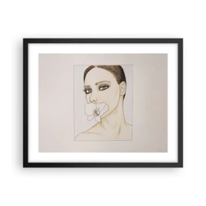 Poster în ramă neagră - Un simbol al eleganței și frumuseții - 50x40 cm