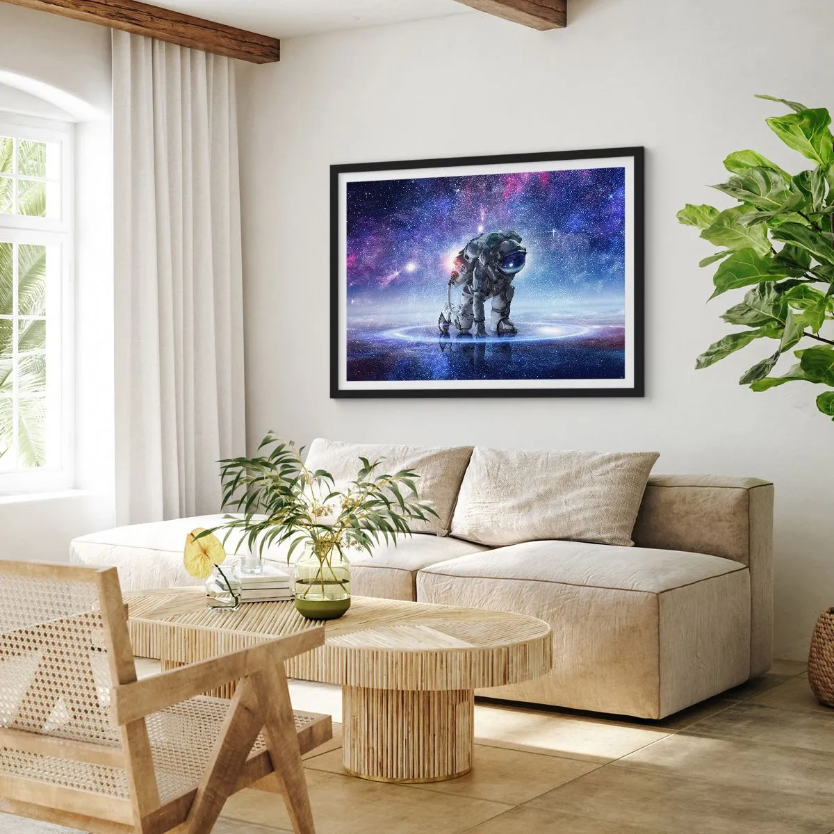 Poster în ramă neagră - Cerul înstelat de deasupra mea - 40x30 cm