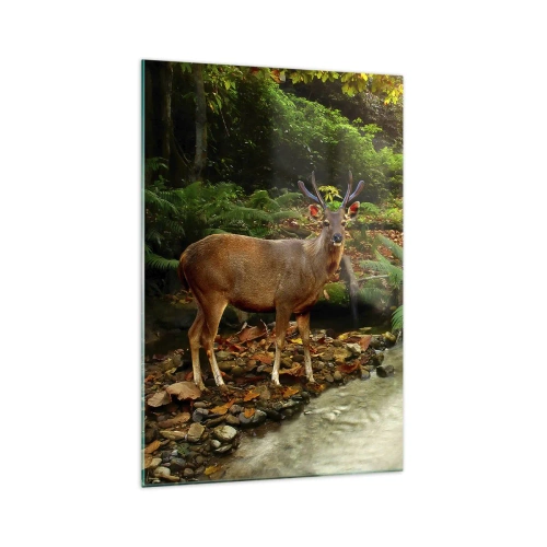 Tablou pe sticlă - Bun venit în lumea mea - 70x100 cm