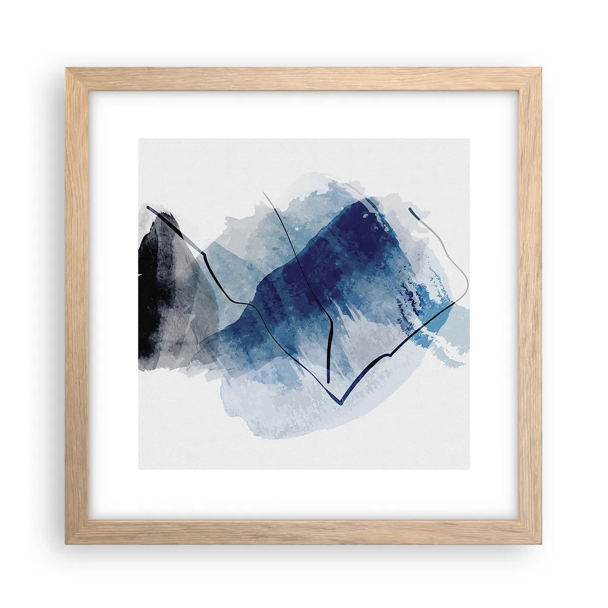 Poster în ramă de stejar deschis - Iceberg - 30x30 cm