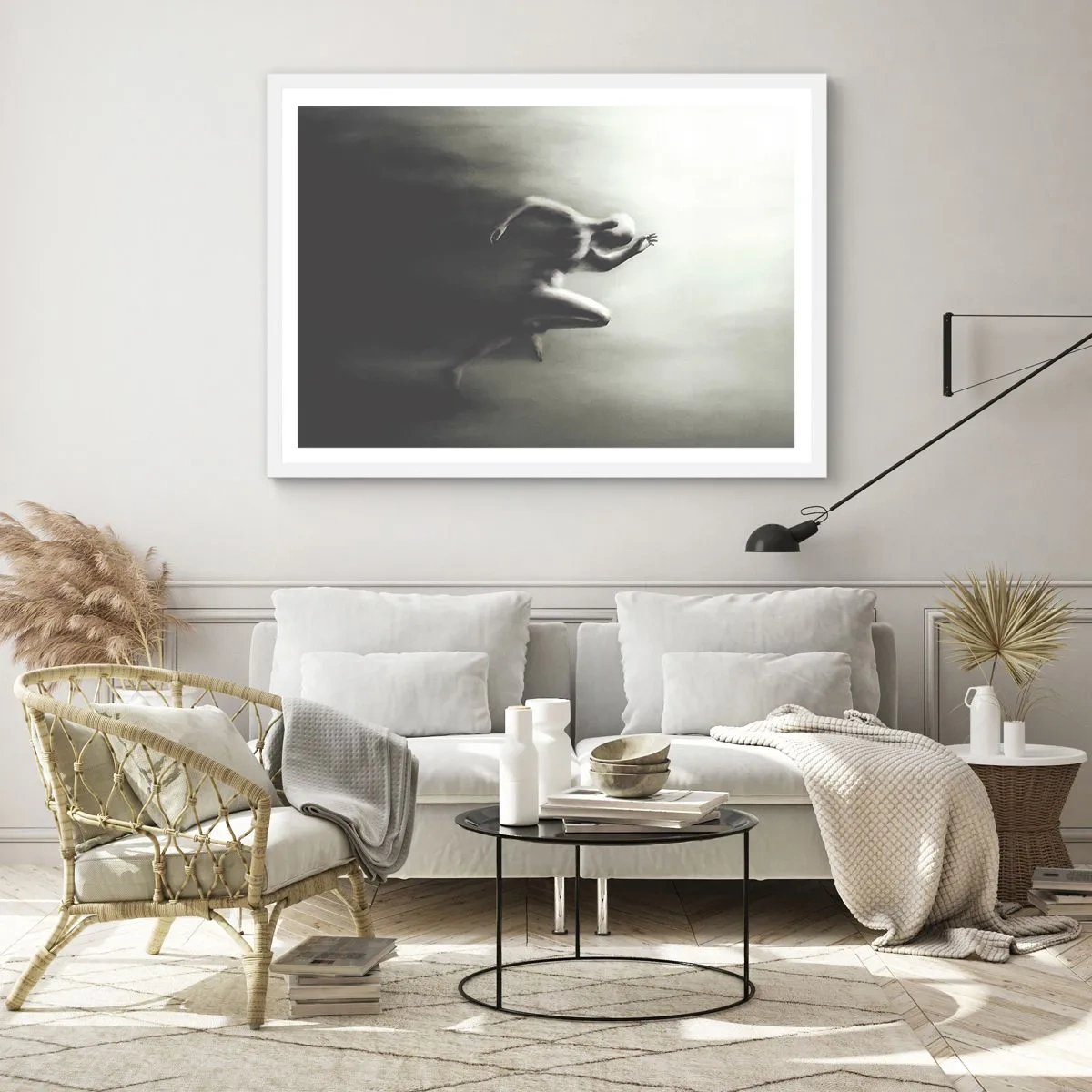 Poster în ramă albă - De neoprit - 100x70 cm