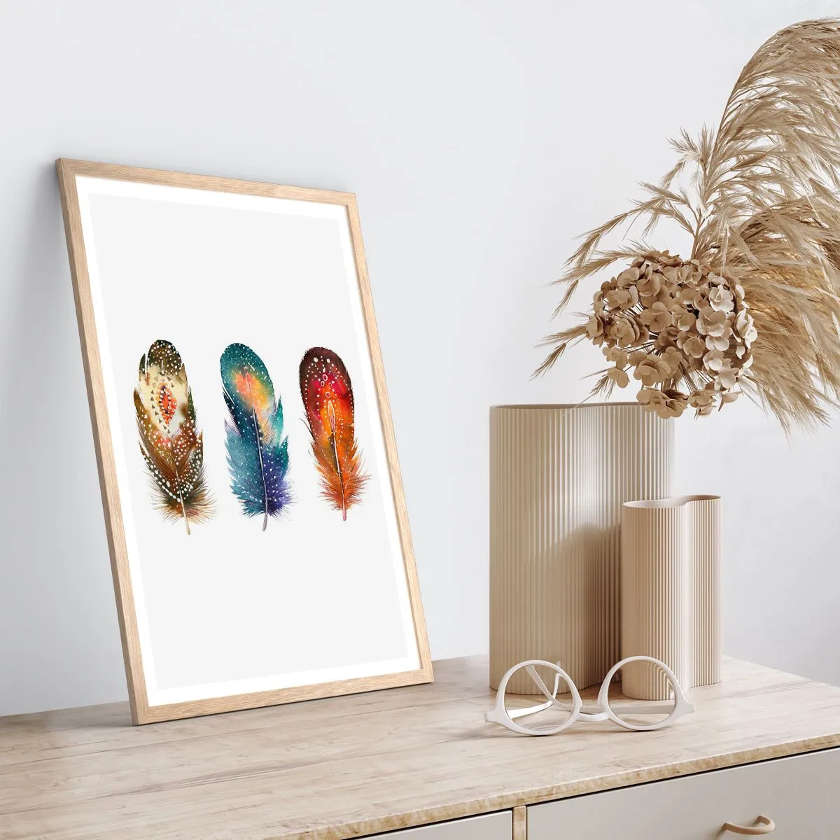 Poster în ramă de stejar deschis - Ritualuri, rituri, mistere - 50x70 cm