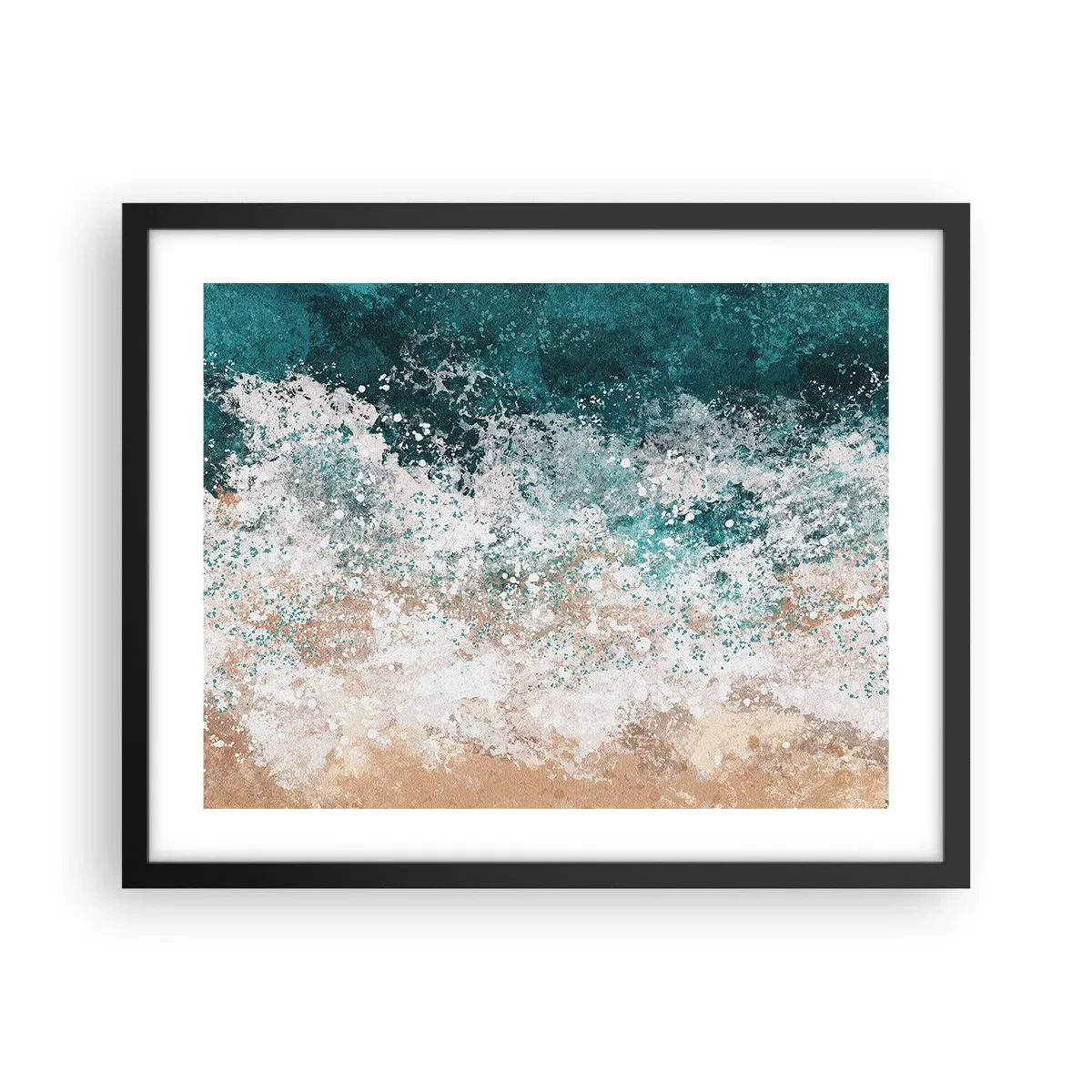 Poster în ramă neagră - Povești despre mare - 50x40 cm