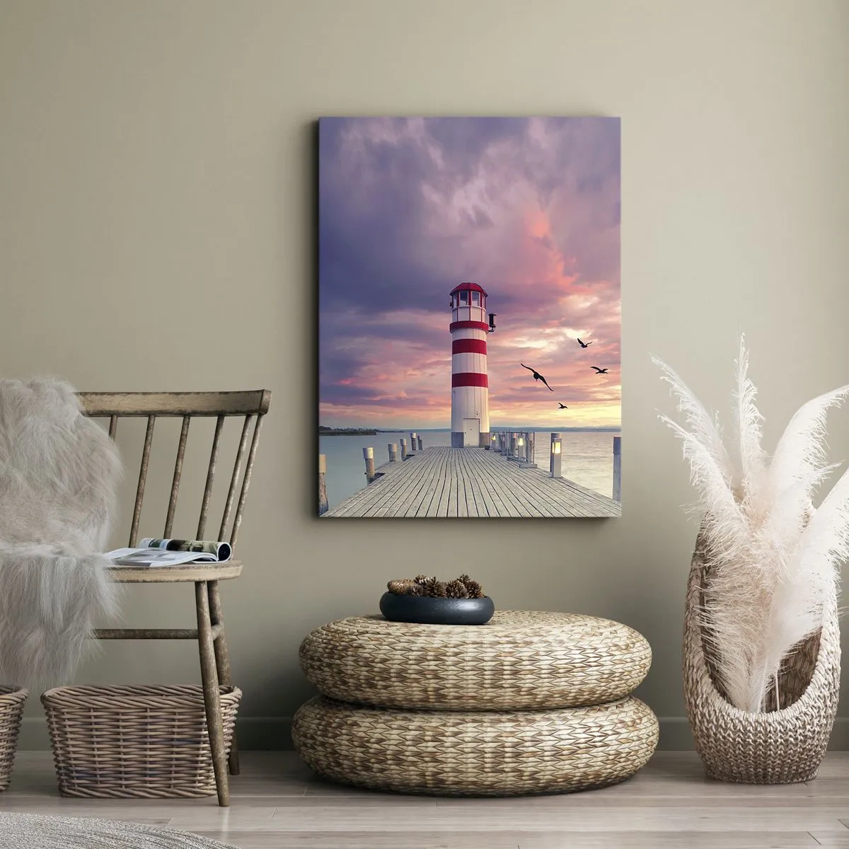 Tablou pe pânză - Să ne întoarcem în port - 45x80 cm