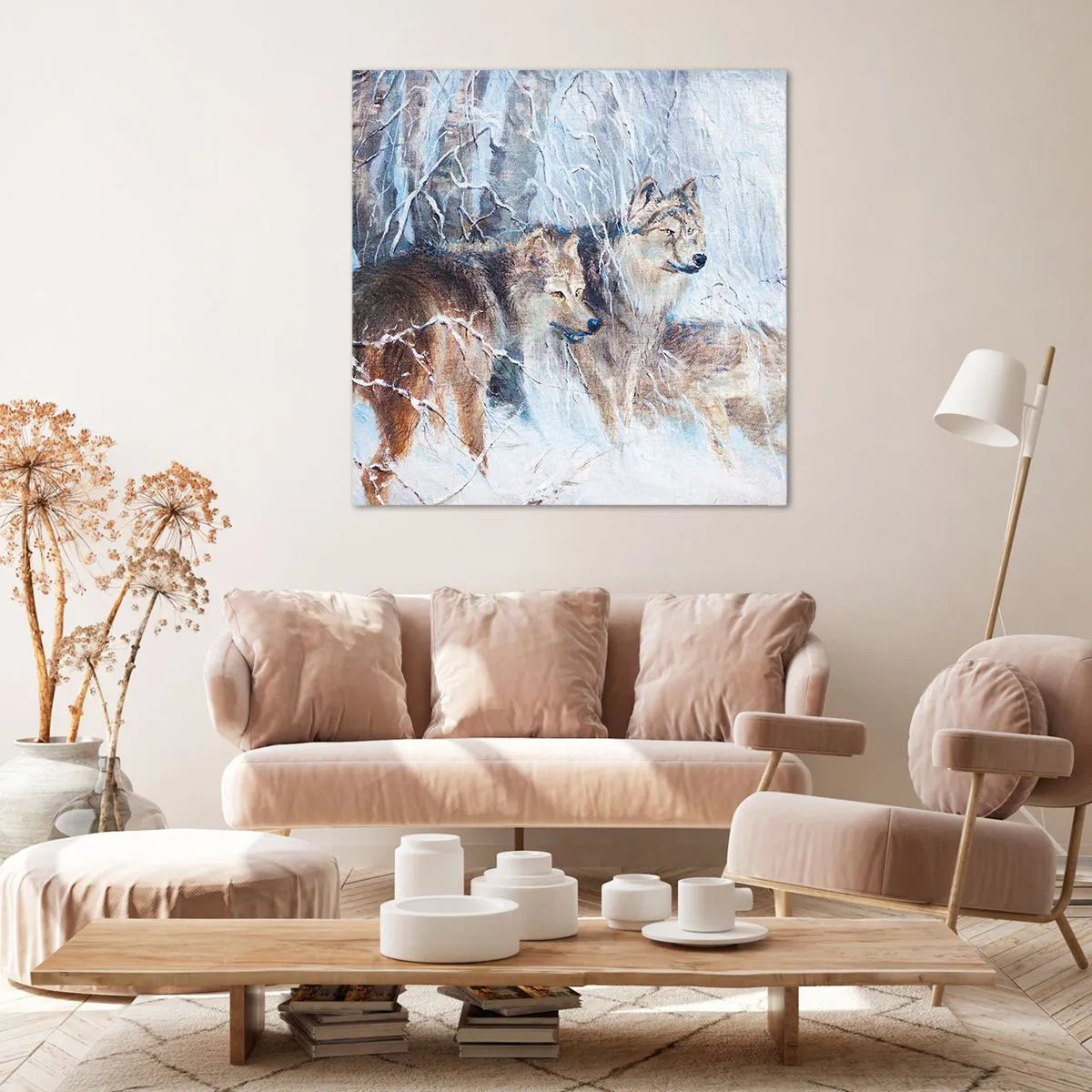 Tablou pe pânză - Atenție! Vine... - 50x50 cm