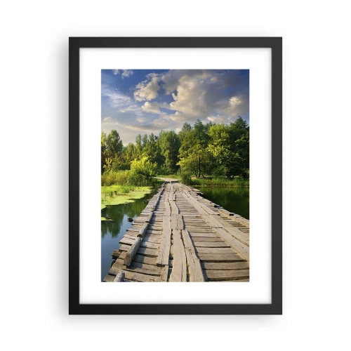 Poster în ramă neagră - Vară, vară peste tot - 30x40 cm