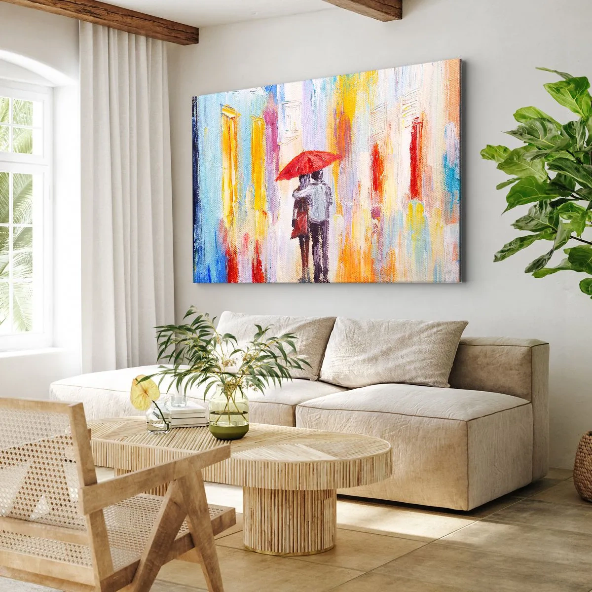Tablou pe pânză - Să plouă în continuare - 120x80 cm