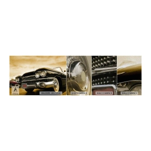 Mostră tapet Premium Sand - Clasicul nu se demodează niciodată - Mașină, Automobile, Retro - 100x30 cm