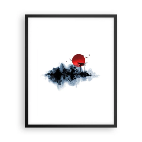 Poster în ramă neagră - O vedere japoneză - 40x50 cm